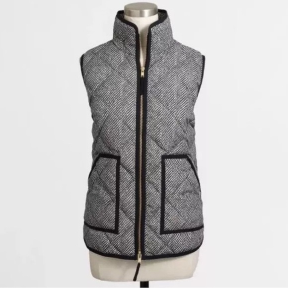 J. Crew Excursion Herringbone Puffer Vest - Picture 2 of 9